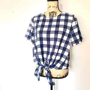 Madewell Plaid Top